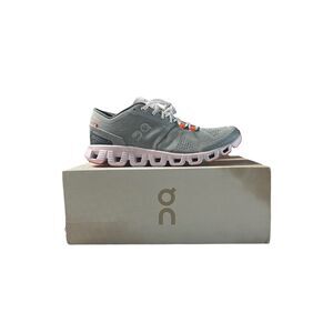 On Running Cloud X Women’s Sneakers Gray Orange | US 8 EU 39 | New With Box